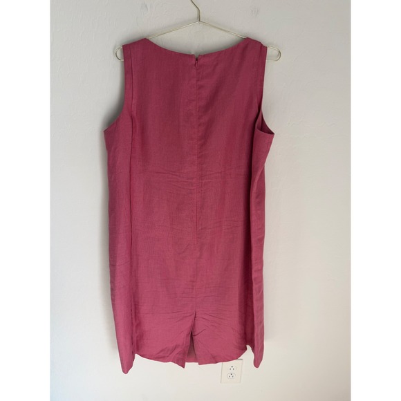 TALBOTS 100% Irish Linen Sleeveless Dress & Jacket Matching Set Plus Size 16W - Picture 9 of 11